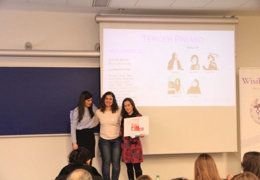 O alumnado do IES Brión logra o terceiro posto no concurso Wisibilízalas, convocado pola Universitat Pompeu Fabra